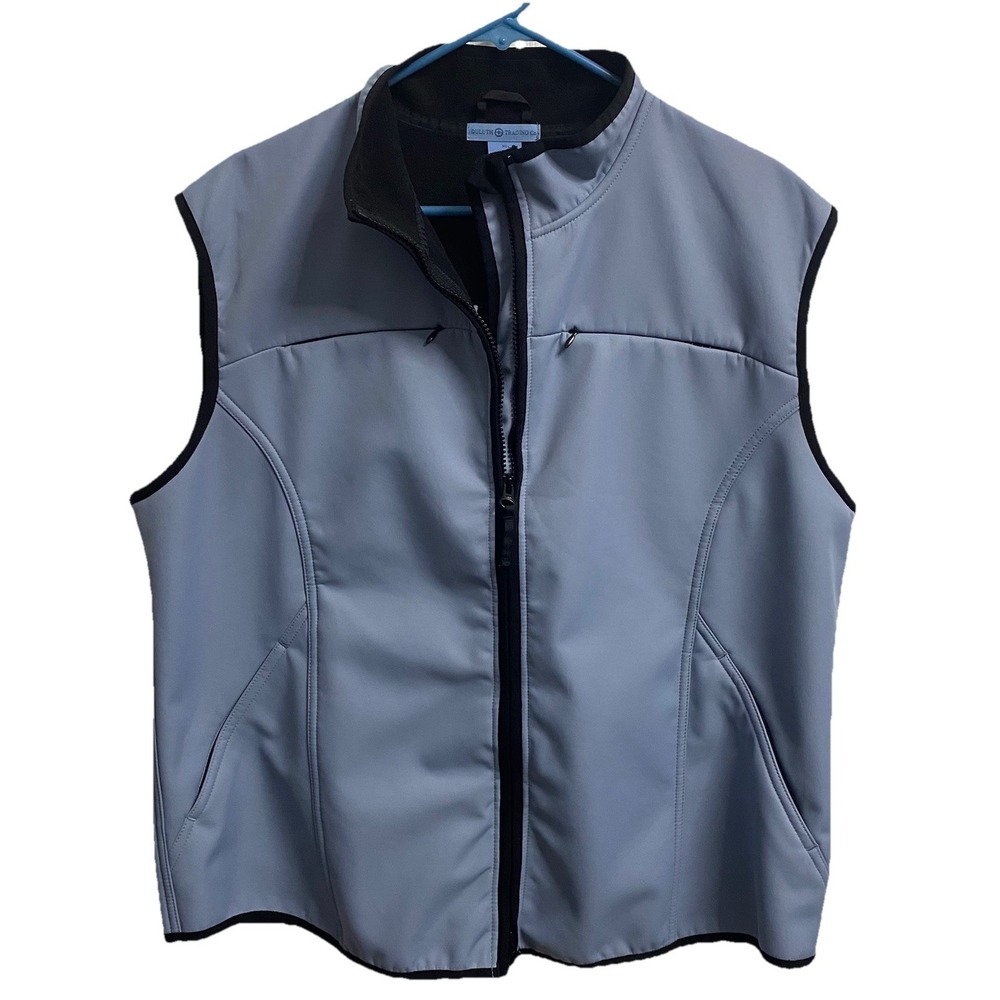 Duluth‎ Trading Co Womens Light Blue Full Zip Vest- Pockets Lightweight Sz.XL